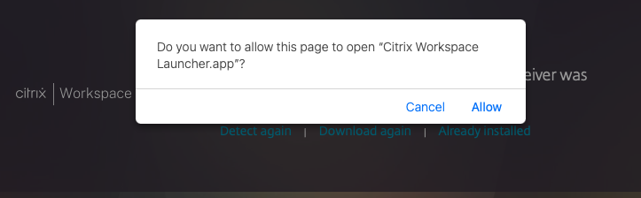 citrix receiver not launching in chrome for mac